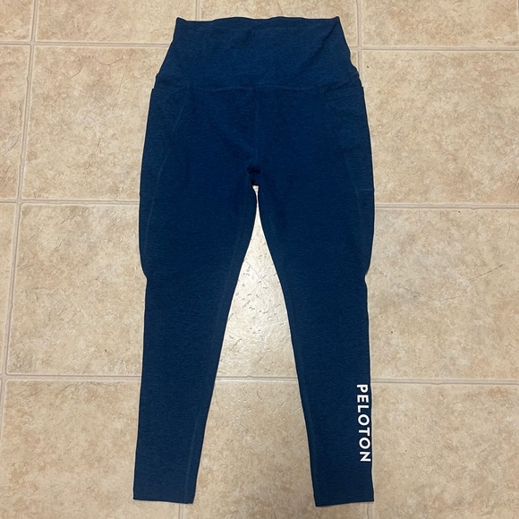 Beyond Yoga Pants & Jumpsuits Beyond Yoga X Peloton Spacedye Blue High Waisted Midi Leggings